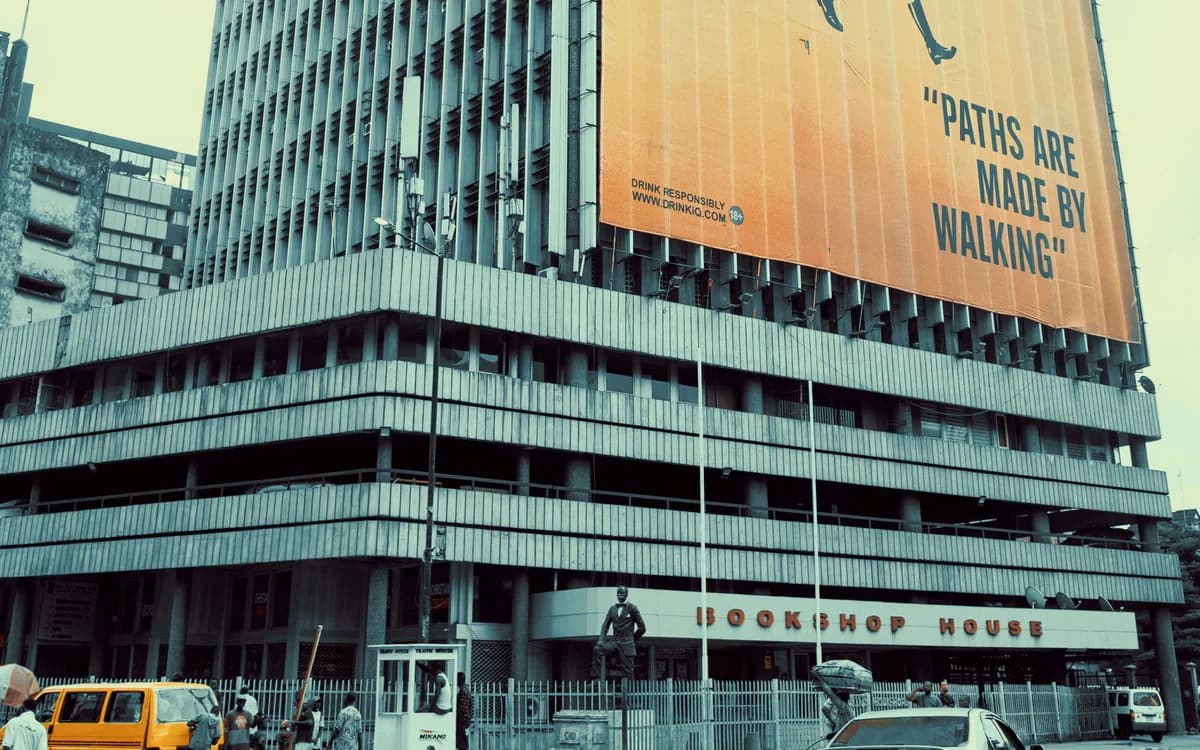 Outdoor billboard advertising in Lagos