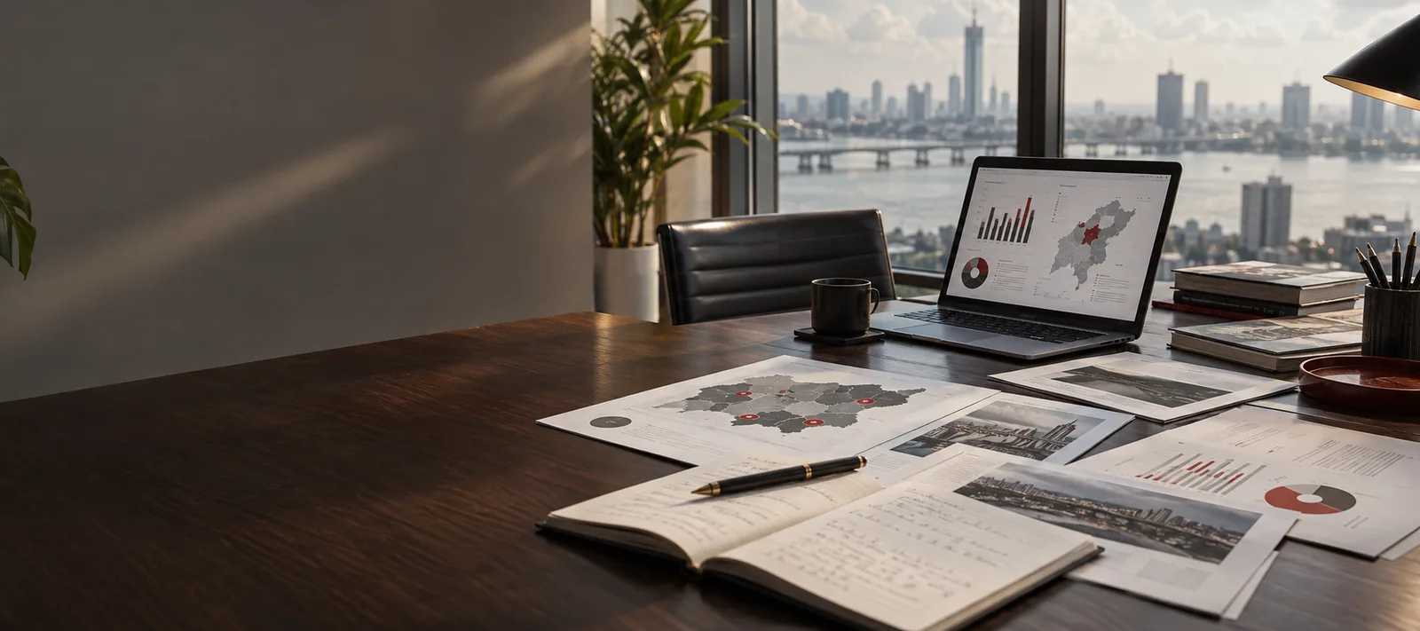 Business research and intelligence analysis workspace