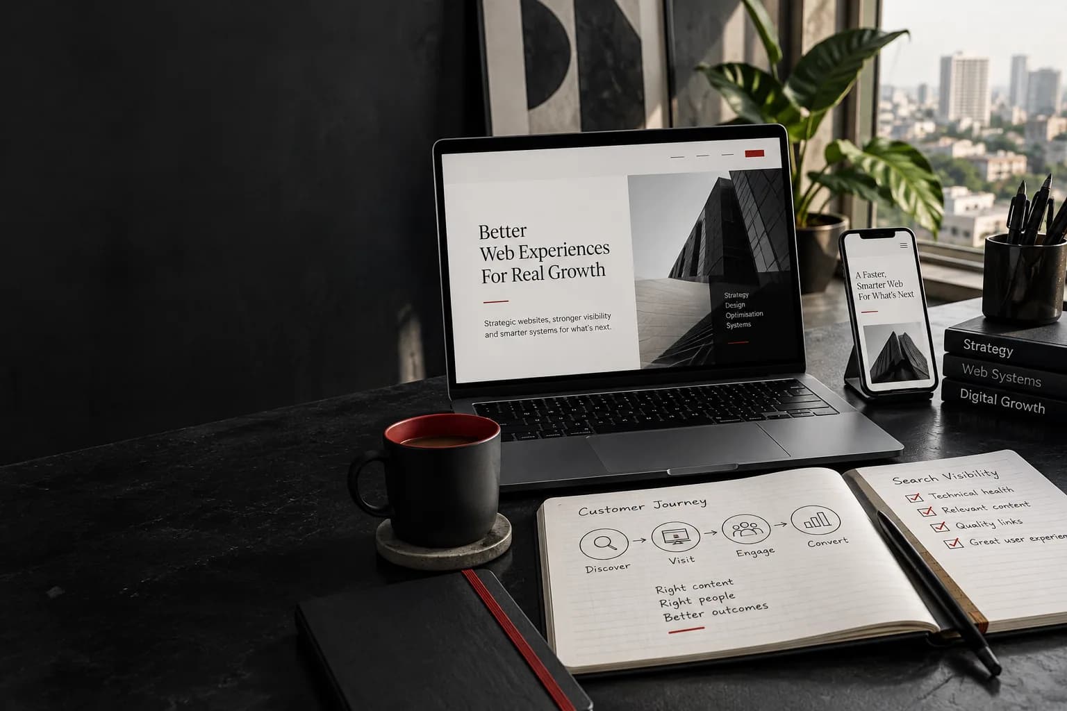 Website and conversion optimisation workspace