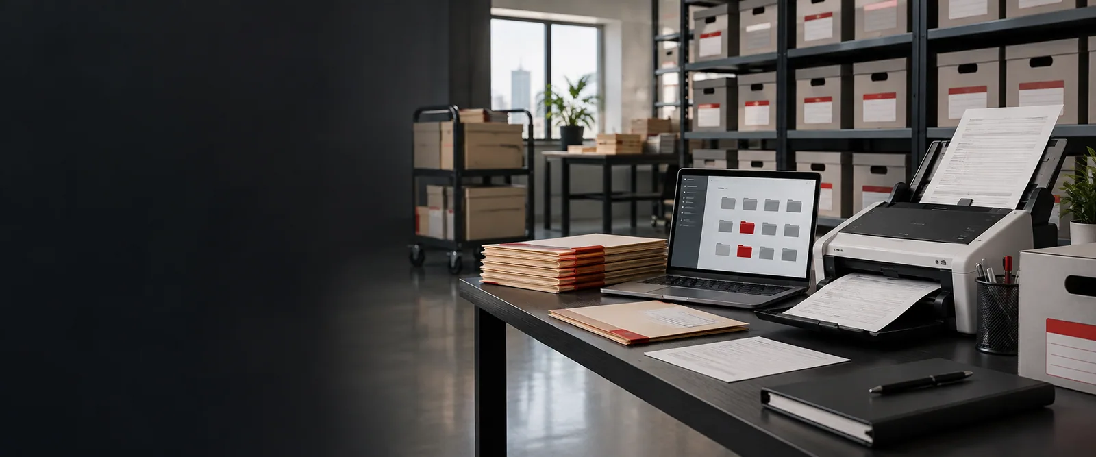Organised business records and information management system