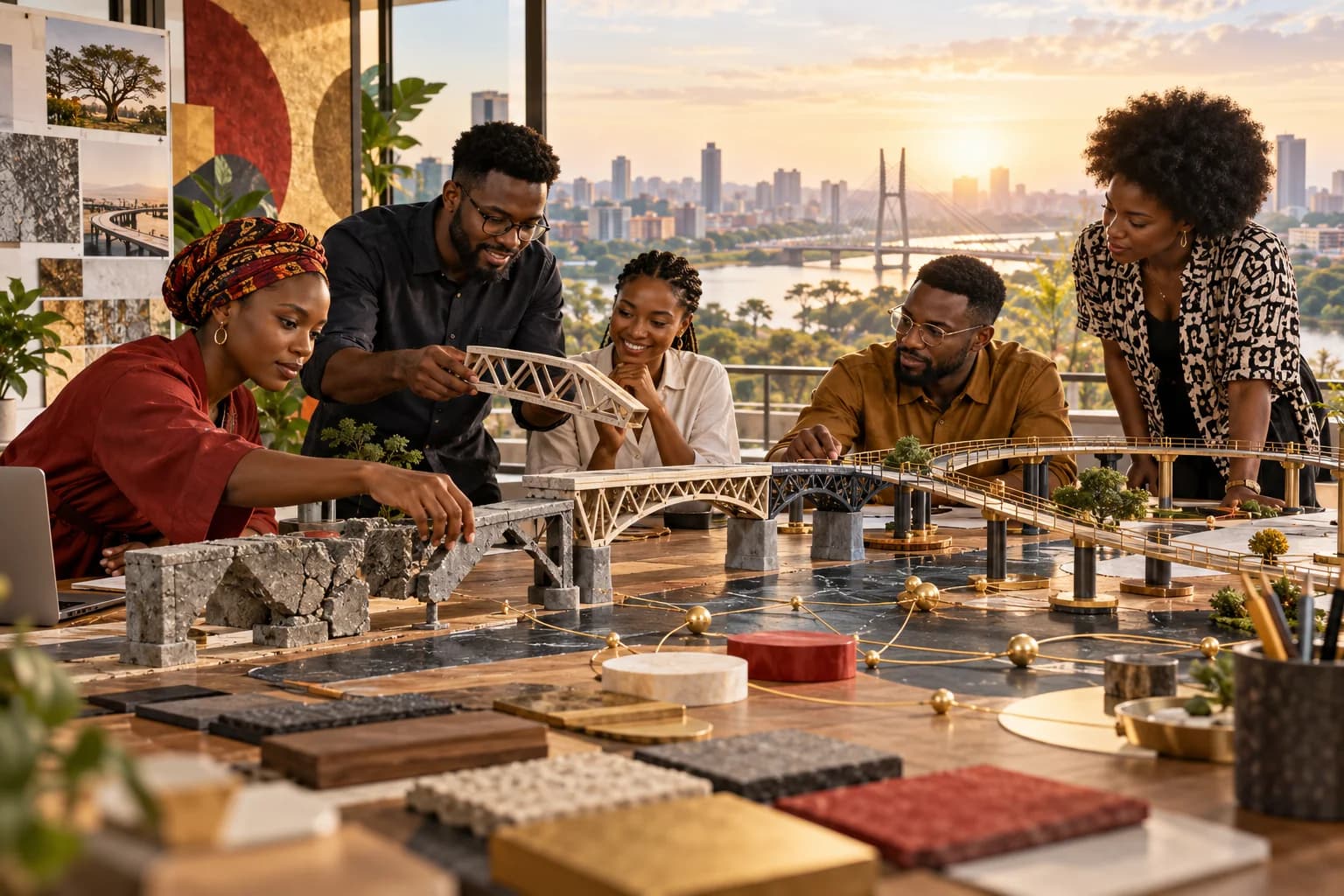 An African team learning through prototypes while building a connected infrastructure model