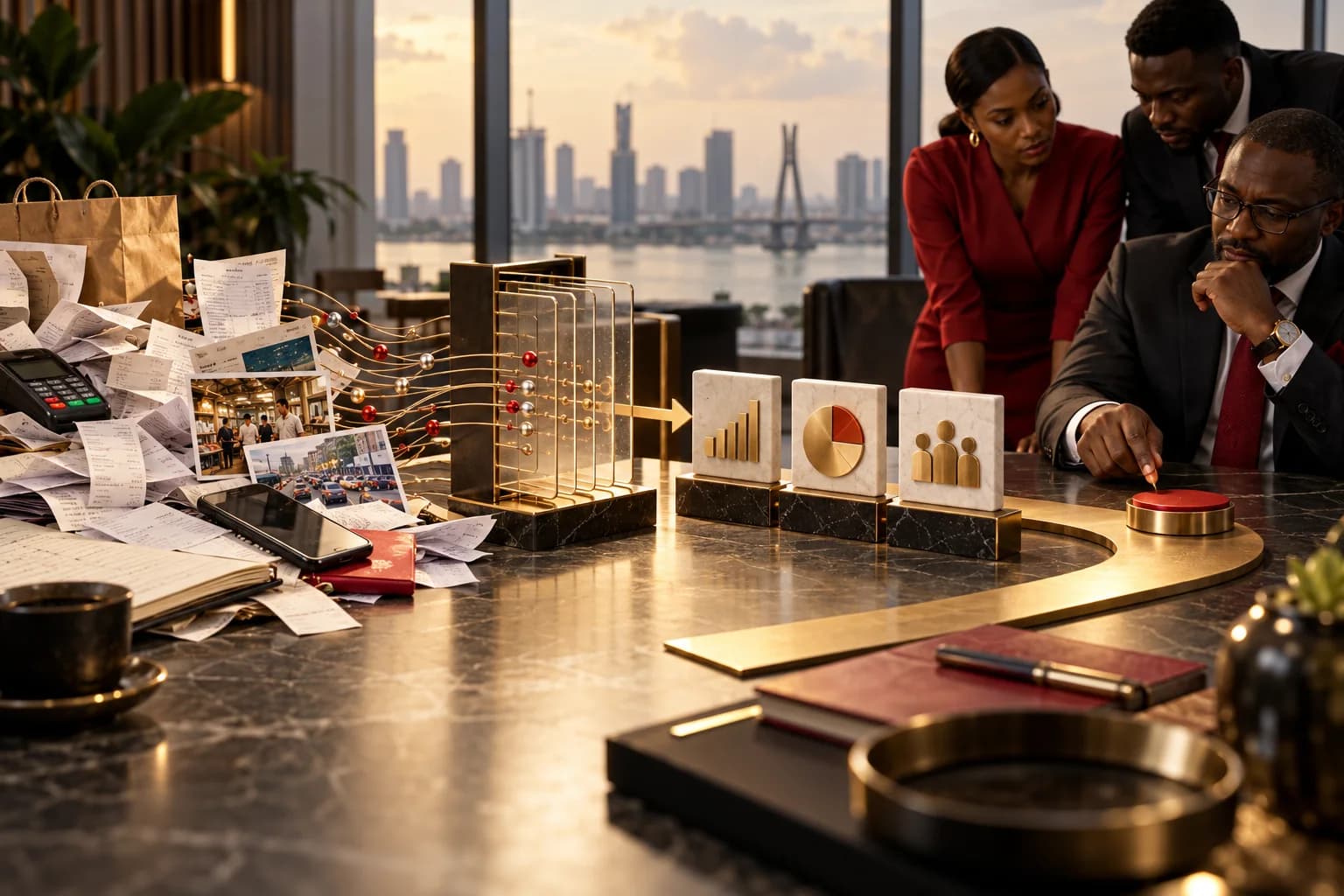 Scattered business records becoming organised evidence and a clear management decision